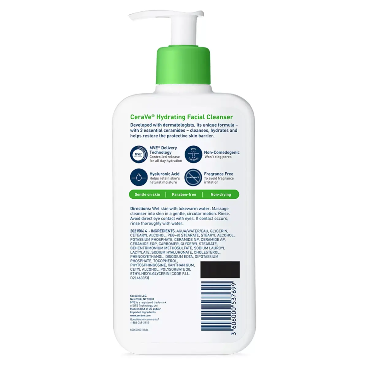 CeraVe Hydrating Cleanser, 2 pk./12 oz. - Image 11