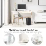 Cerbior 6 Plastic Bathroom Linen & Accessory Set, Black - Image 4