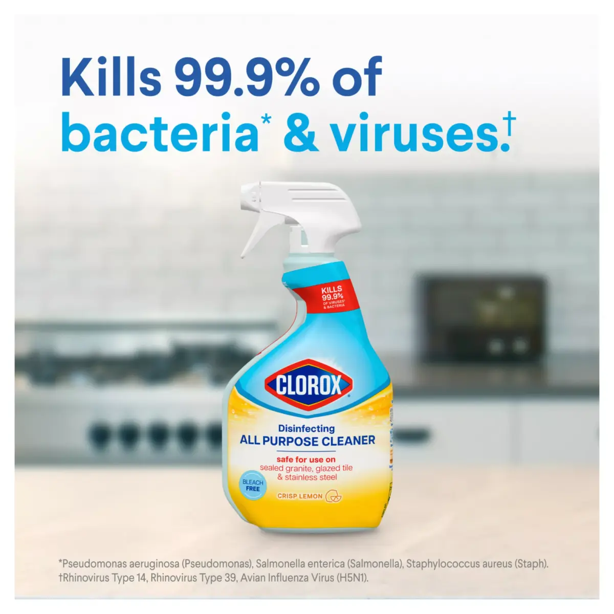 Clorox Disinfecting All Purpose Cleaner - Crisp Lemon, 32 oz. Spray & 180 oz. Refill - Image 6