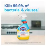 Clorox Disinfecting All Purpose Cleaner - Crisp Lemon, 32 oz. Spray & 180 oz. Refill - Image 6