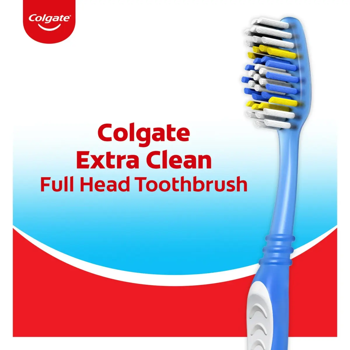 Colgate Extra Clean Full Head Adult Manual Toothbrush, Soft, 4 Pack - Image 8