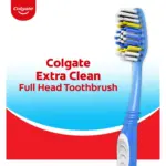 Colgate Extra Clean Full Head Adult Manual Toothbrush, Soft, 4 Pack - Image 8