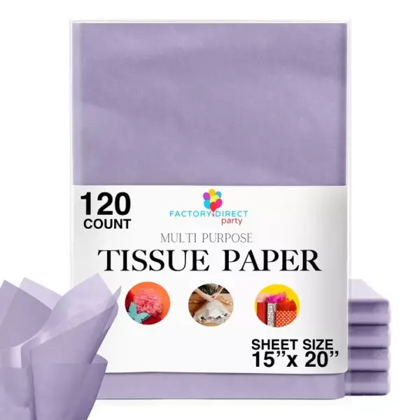 Crown Display Tissue Paper 15" x 20" Packing Paper for Gifts - 120 Count