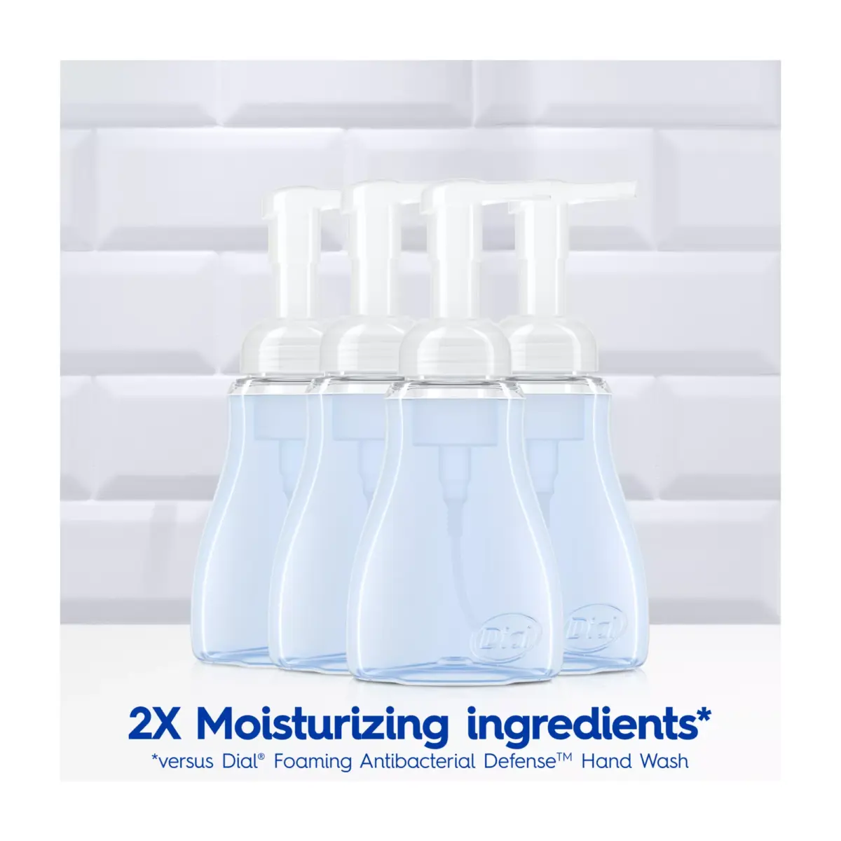 Dial Foaming Antibacterial & Moisturizing Hand Wash - Spring Water Scent, 4 pk./7.5 fl. oz. - Image 6