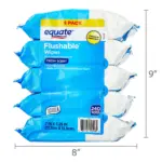 Equate Flushable Wet Wipes, Fresh Scent, 240 Wipes (5 Pack), Compare to Cottonelle® - Image 8