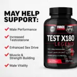 Force Factor Test X180 Legend Testosterone Booster Capsules 120 ct. - Image 3