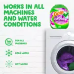 Gain Flings Laundry Detergent Pacs + Oxi and Odor Defense Fresh Boost - Vibrant Bloom, 108 ct. - Image 8