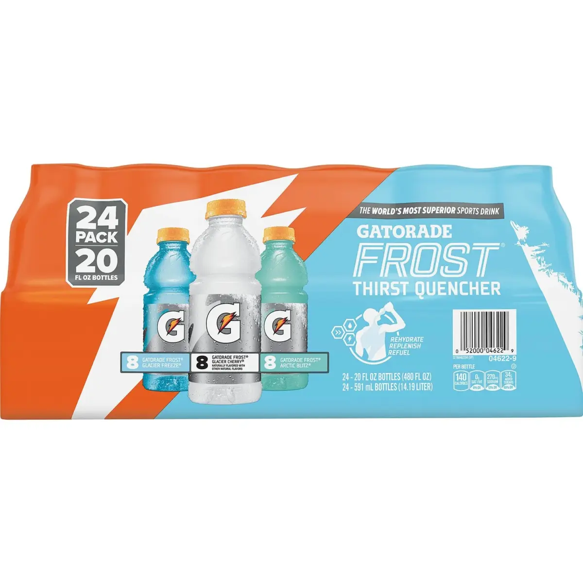 Gatorade Frost Thirst Quencher, Variety Pack 20 fl. oz., 24 pk. - Image 1