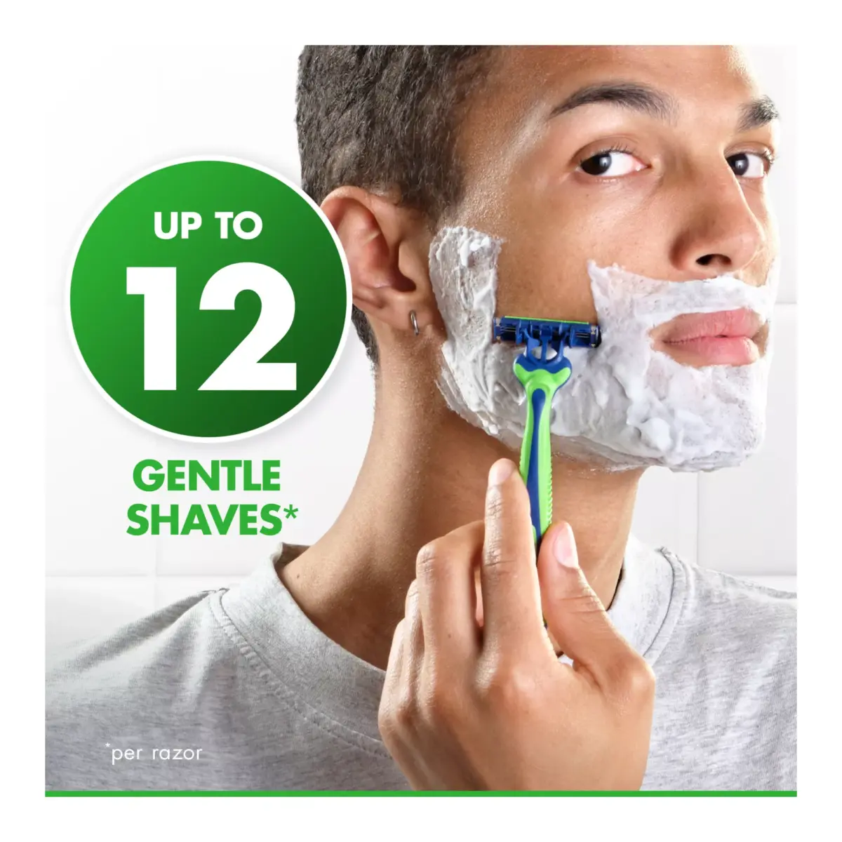 Gillette Sensor3 Sensitive Men's Disposable Razor, 3-Bladed Razor Blades, 24 ct. - Image 2