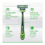 Gillette Sensor3 Sensitive Men's Disposable Razor, 3-Bladed Razor Blades, 24 ct. - Image 7