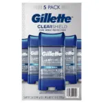 Gillette Ultimate Protection Clear Gel, Cool Wave, 6-in-1 Antiperspirant and Deodorant, 5 pk./3.8 oz.
