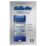 Gillette Ultimate Protection Clear Gel, Cool Wave, 6-in-1 Antiperspirant and Deodorant, 5 pk./3.8 oz. - Image 2