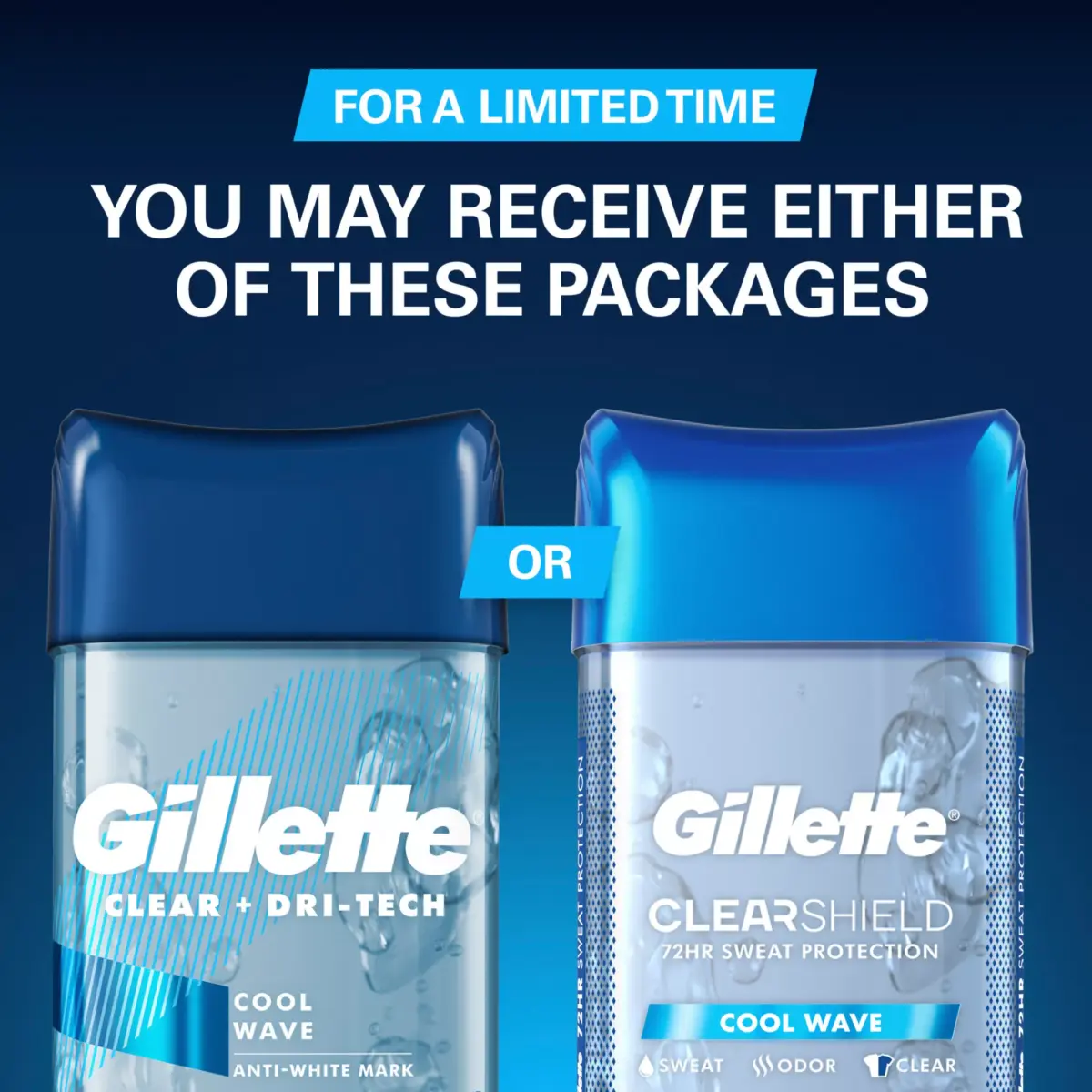 Gillette Ultimate Protection Clear Gel, Cool Wave, 6-in-1 Antiperspirant and Deodorant, 5 pk./3.8 oz. - Image 7