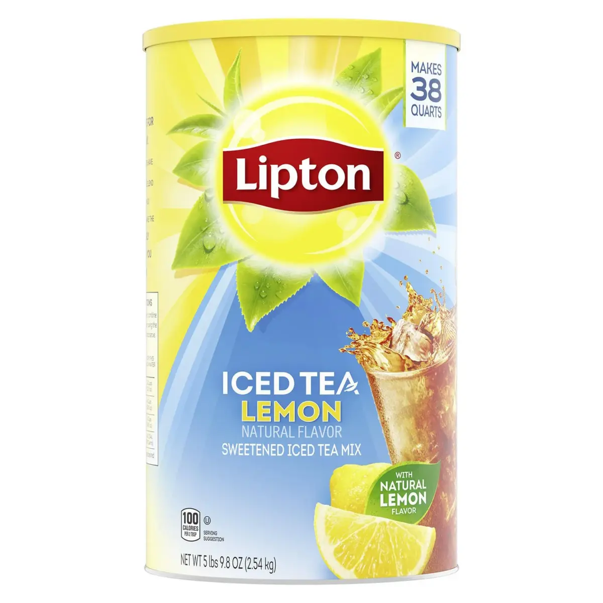 Lipton Sweetened Iced Tea Mix, Lemon, 89.8 oz. - Image 1