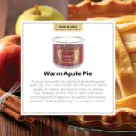 Mainstays 11.5 Ounce Warm Apple Pie 3-Wick Glass Jar Candle - Image 2