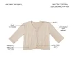 Member's Mark Baby 2-Pack Organic Cotton Cardigan - Image 2