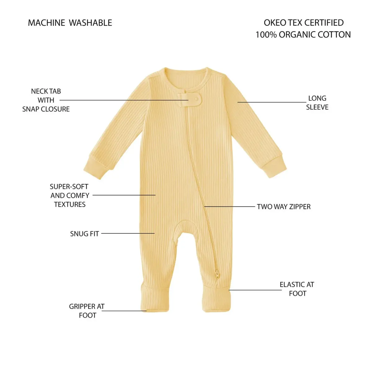 Member's Mark Baby 3-Pack Organic Cotton Sleep & Play - Image 8