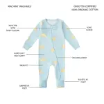 Member's Mark Baby 3-Pack Organic Cotton Sleep & Play - Image 5