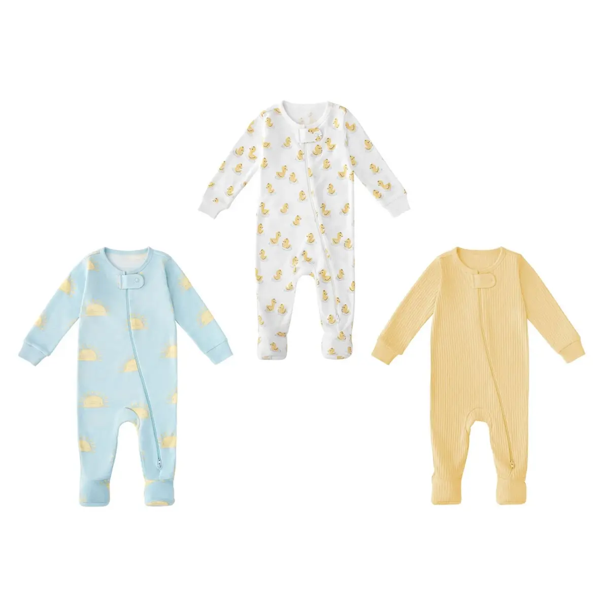 Member's Mark Baby 3-Pack Organic Cotton Sleep & Play - Image 4