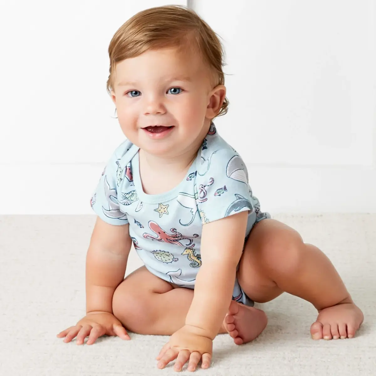 Member's Mark Baby 5-Pack Organic Cotton Bodysuit - Image 1