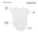Member's Mark Baby 5-Pack Organic Cotton White Bodysuit - Image 3
