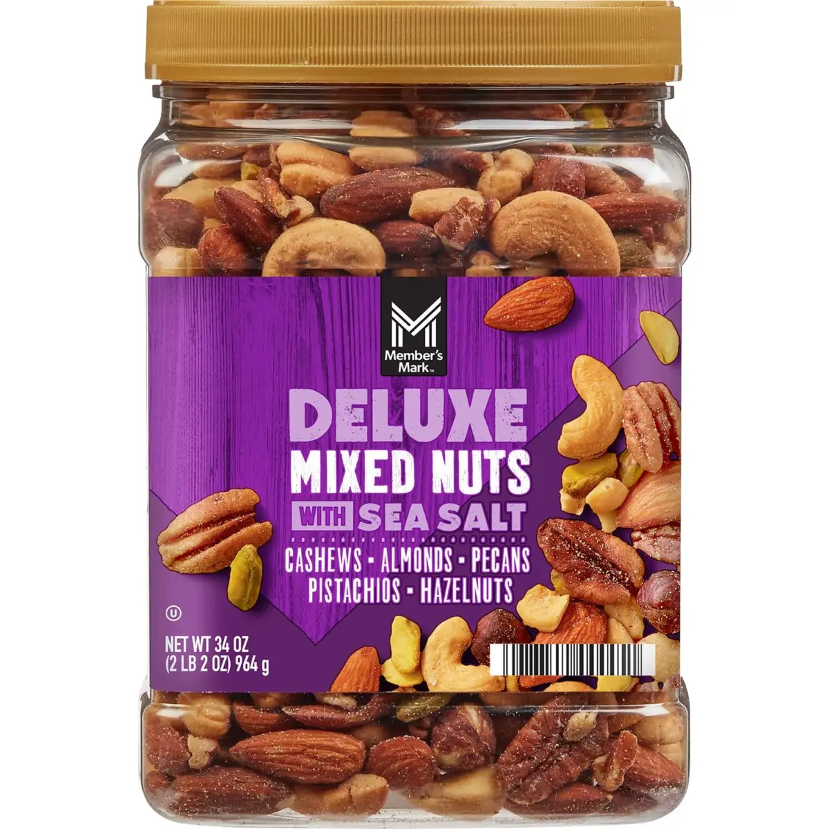 Member's Mark Deluxe Mixed Nuts with Sea Salt, 34 oz. - Image 1