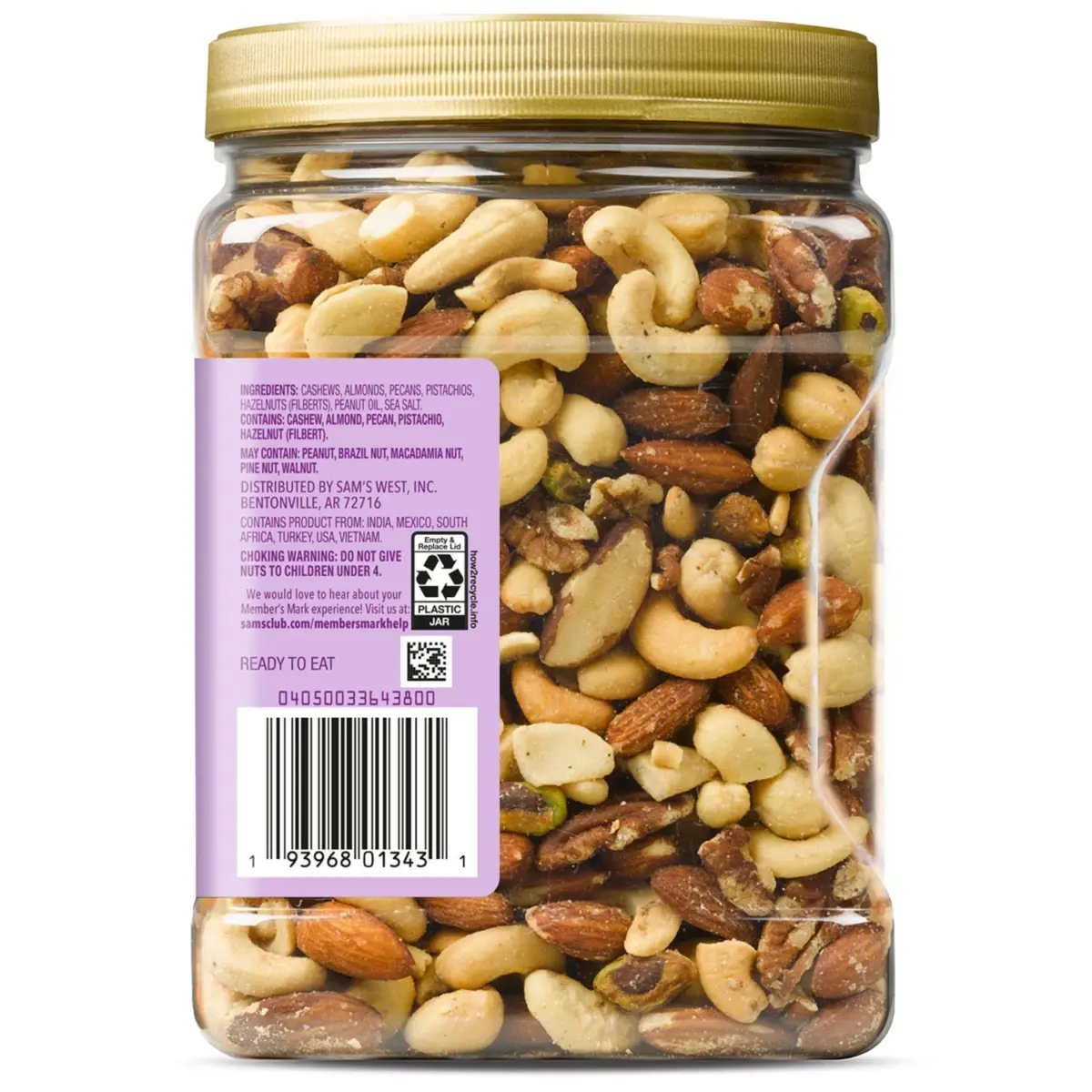 Member's Mark Lightly Salted Deluxe Mixed Nuts, 34 oz. - Image 3