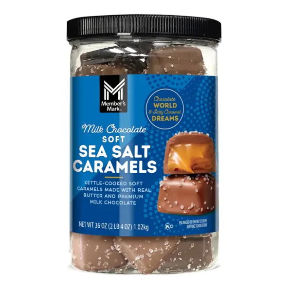 Member's Mark Milk Chocolate Sea Salt Caramels, 36 oz.