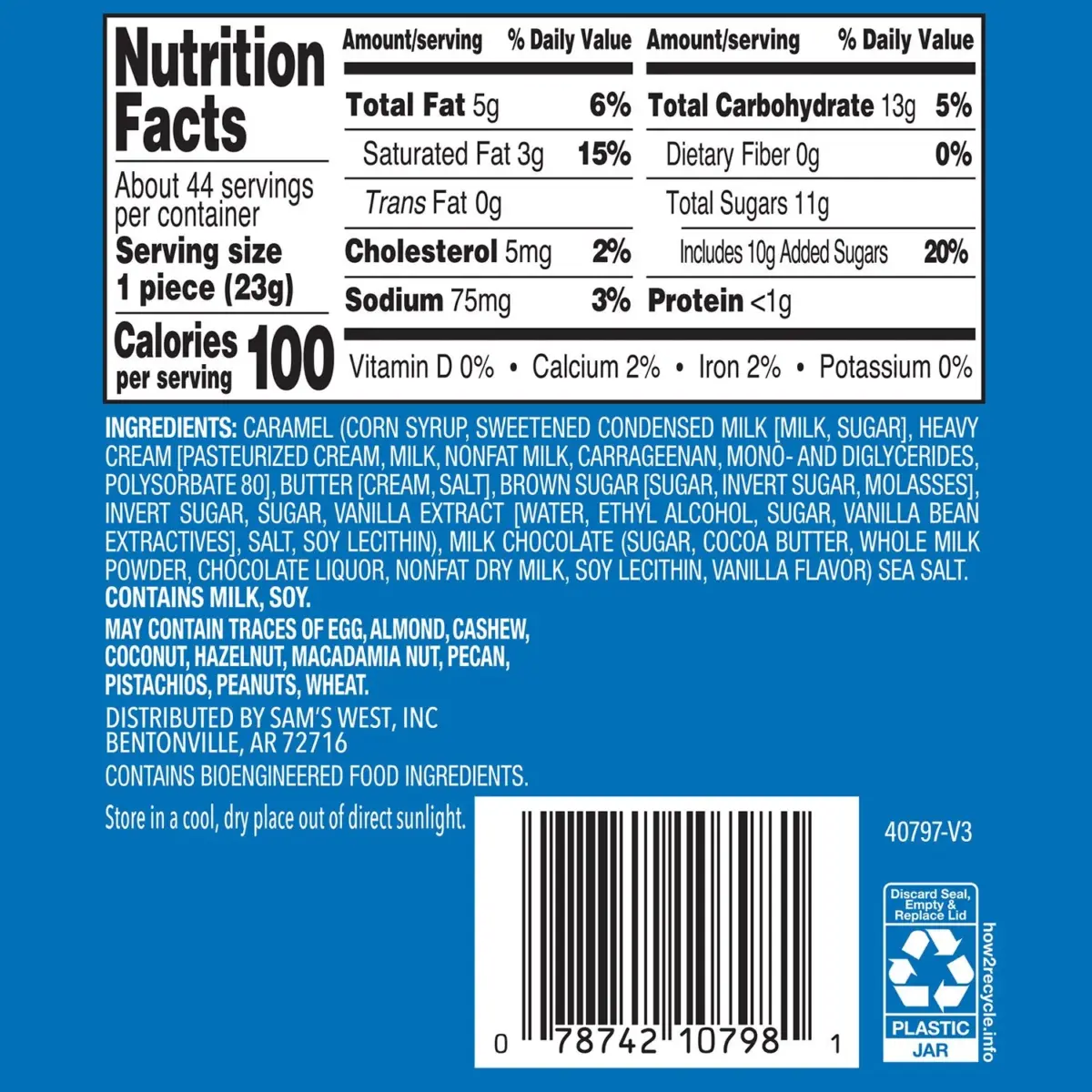 Member's Mark Milk Chocolate Sea Salt Caramels, 36 oz. - Image 4