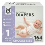 Member's Mark Premium Baby Diapers, Sizes: Newborn - 8