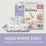 Member's Mark Premium Baby Diapers, Sizes: Newborn - 8 - Image 15