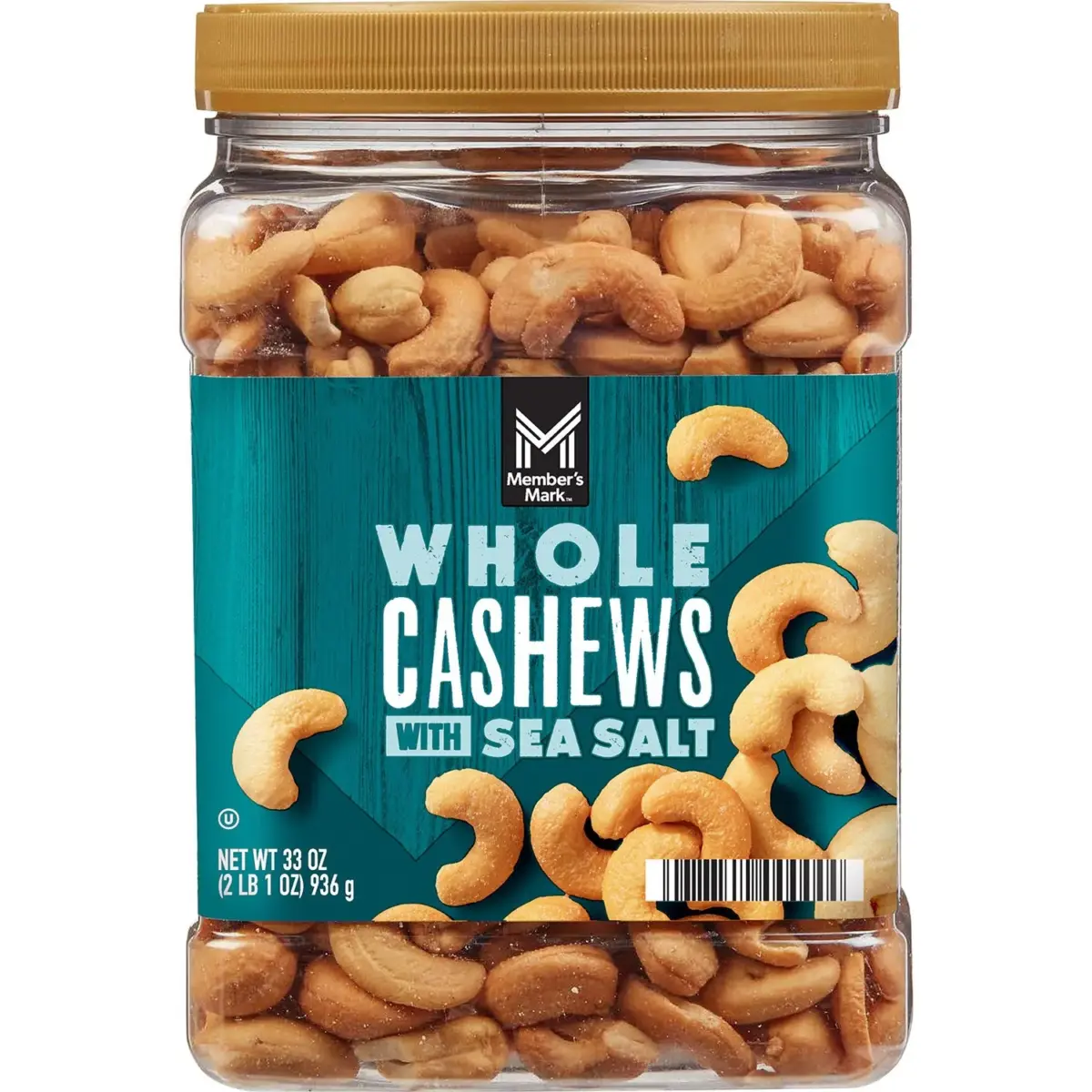 Member's Mark Roasted Whole Cashews with Sea Salt, 33 oz. - Image 1