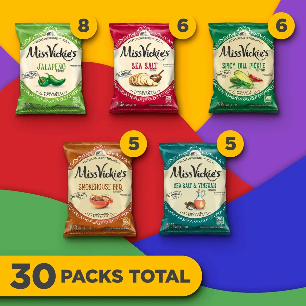 Miss Vickie's Variety Pack Potato Chips, 30 pk. - Image 5