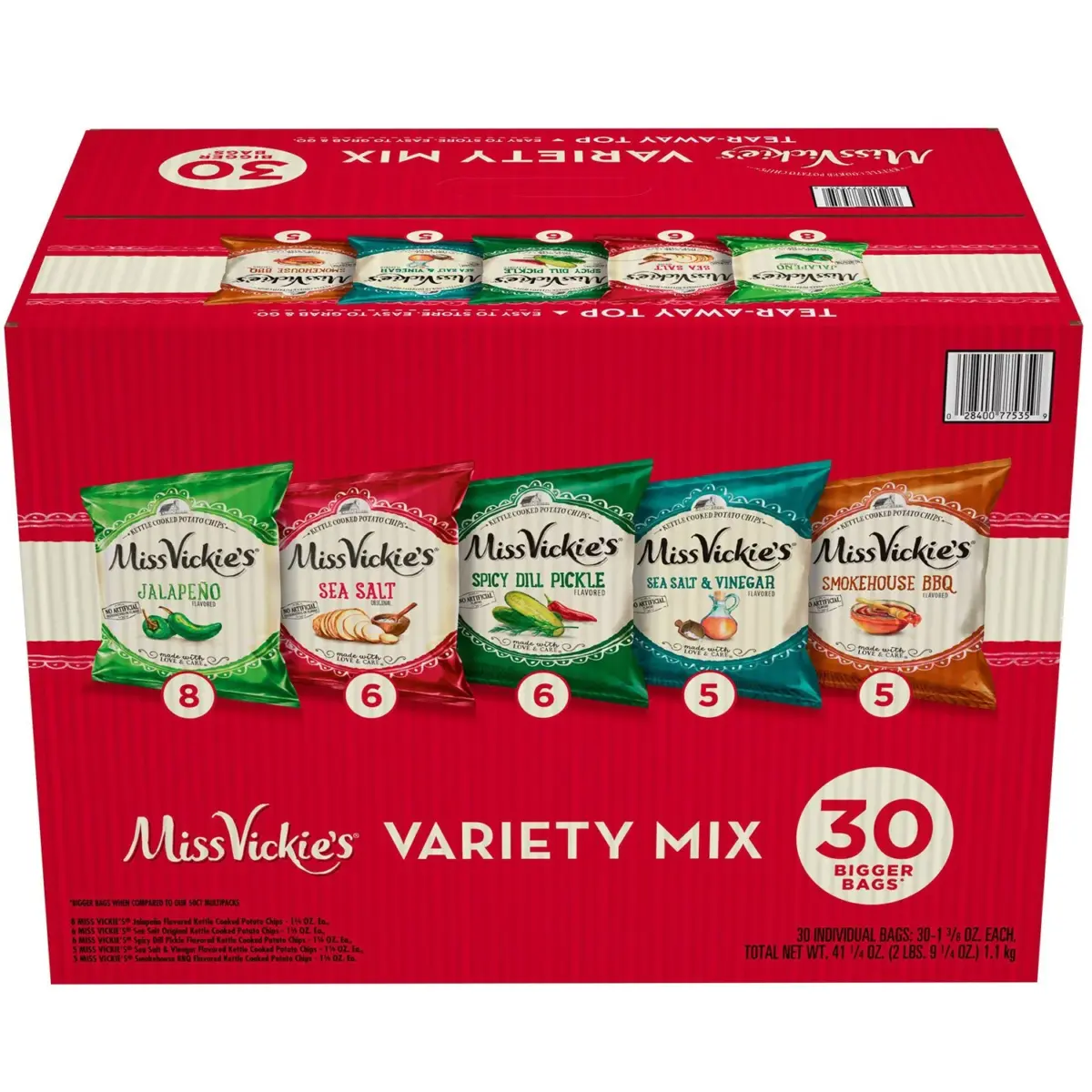 Miss Vickie's Variety Pack Potato Chips, 30 pk. - Image 1