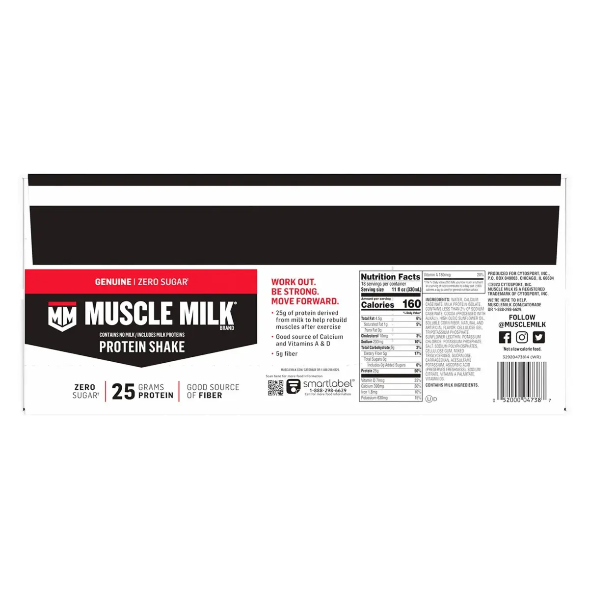 Muscle Milk 25g Genuine Protein Shake, Chocolate, 11 fl. oz., 18 pk. - Image 7