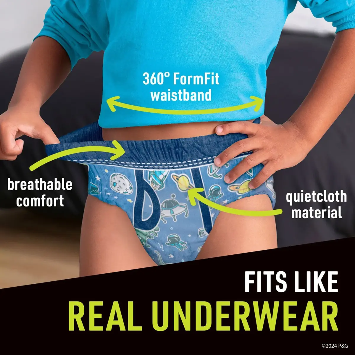 Ninjamas Nighttime Bedwetting Underwear for Boys, Sizes Small - Extra Large - Image 3