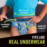 Ninjamas Nighttime Bedwetting Underwear for Boys, Sizes Small - Extra Large - Image 3
