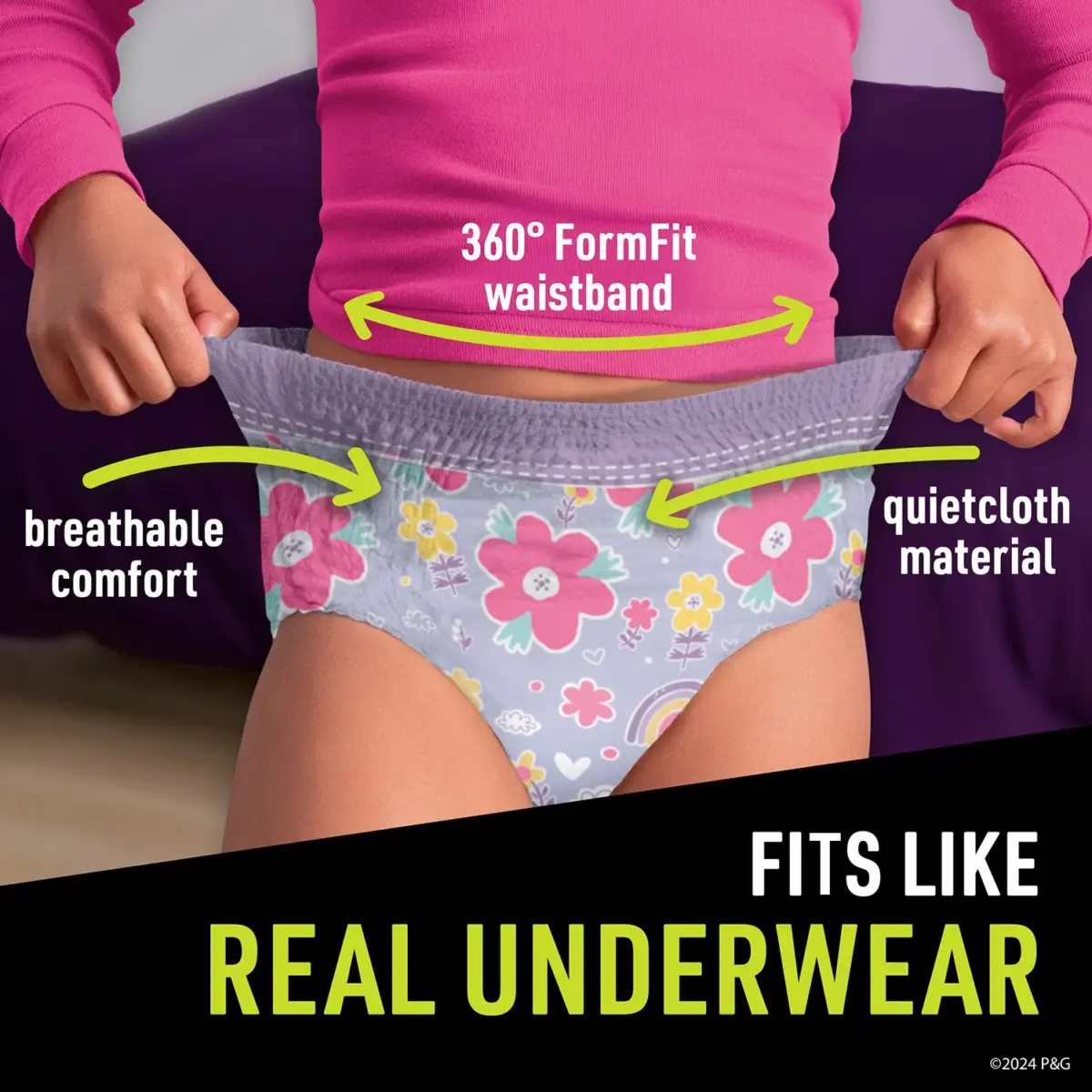Ninjamas Nighttime Bedwetting Underwear for Girls, Sizes Small-Extra Large - Image 5