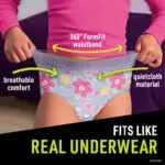 Ninjamas Nighttime Bedwetting Underwear for Girls, Sizes Small-Extra Large - Image 5