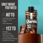 OWYN Pro Elite 32g Keto Plant Protein Shake, Chocolate 11.15 fl. oz., 15 pk. - Image 3