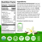 Orgain Organic 21g Plant-Based Protein Powder, Vanilla Bean 2.74 lbs. - Image 2