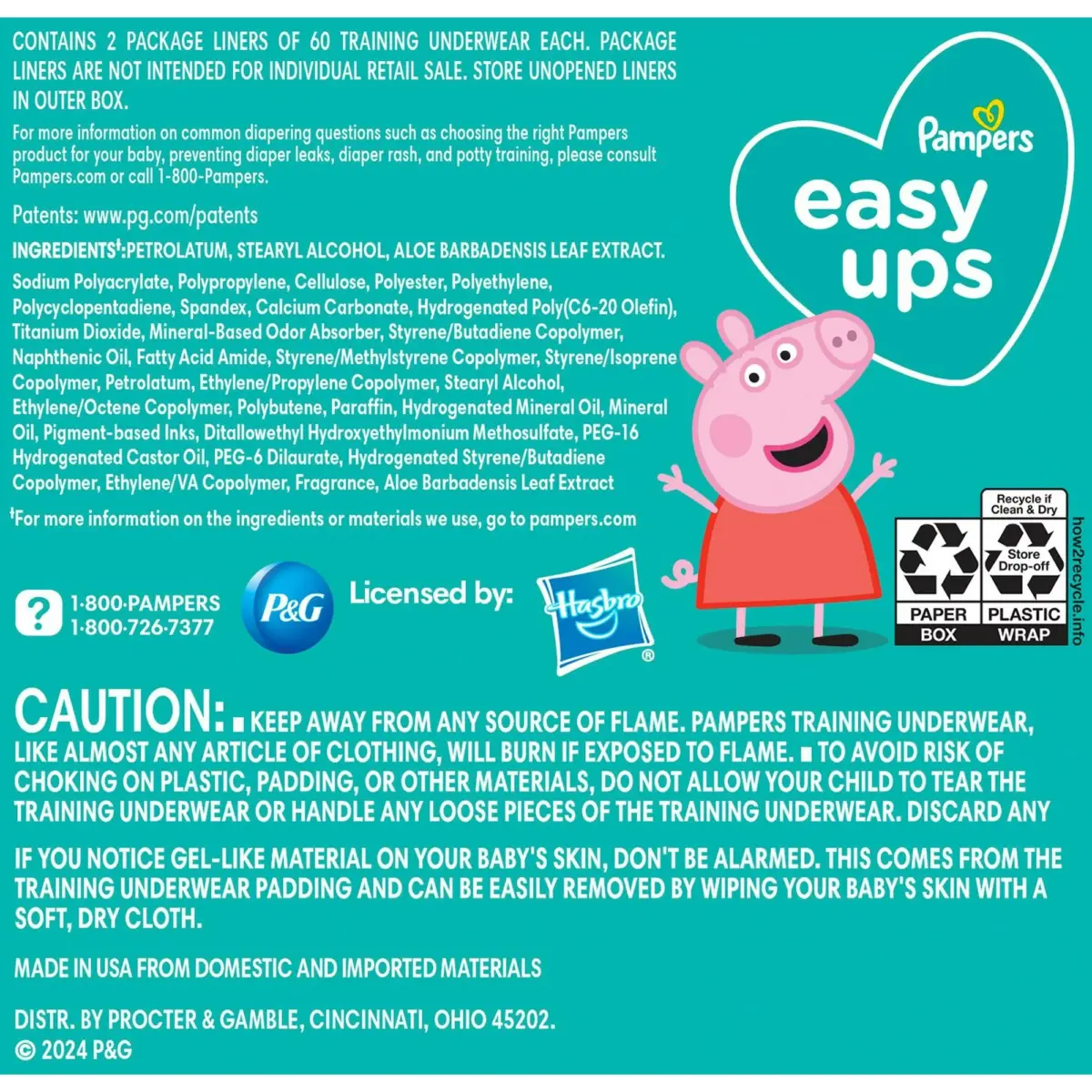 Pampers Easy Ups Training Pants Underwear, Sizes 2T-6T - Image 3
