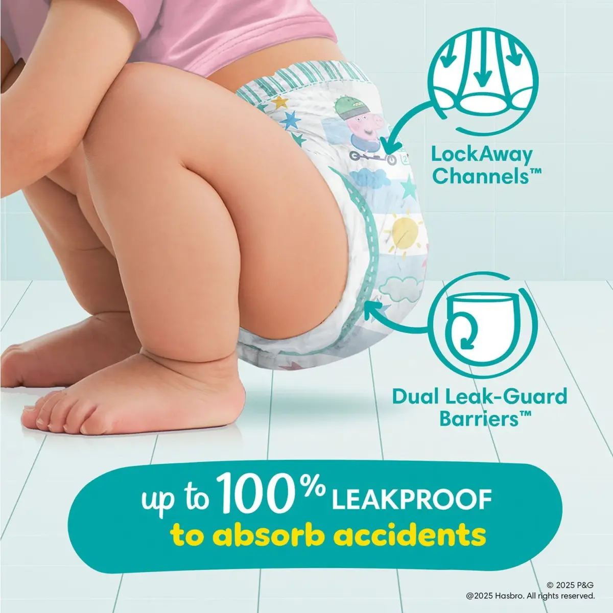 Pampers Easy Ups Training Pants Underwear, Sizes 2T-6T - Image 7