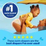 Pampers Splashers Disposable Swim Pants - (Select Size and Count) - Image 5