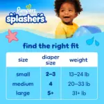 Pampers Splashers Disposable Swim Pants - (Select Size and Count) - Image 10