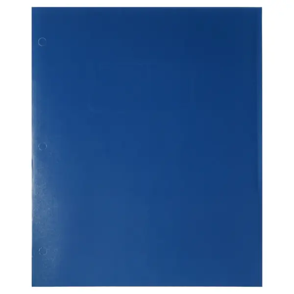 Pen+Gear Letter Size 2-Pocket Paper Folder, Blue