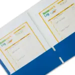 Pen+Gear Letter Size 2-Pocket Paper Folder, Blue - Image 2