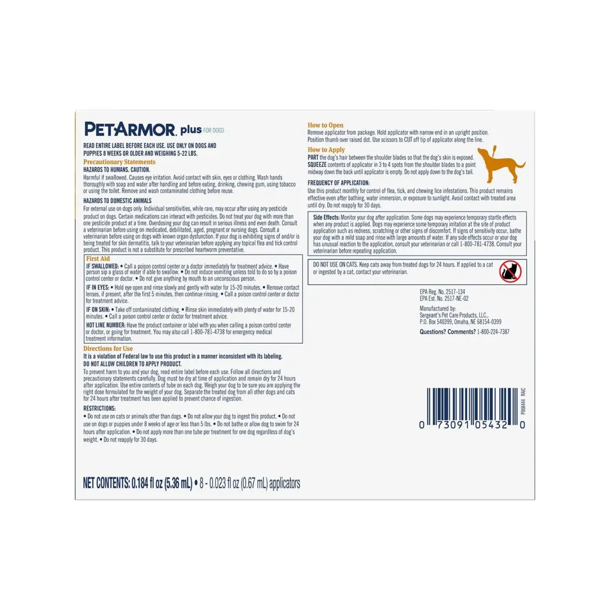 PetArmor Plus Topical Flea and Tick Prevention for Dogs, 8-Month Supply, Choose Size - Image 6