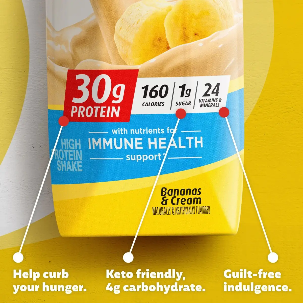 Premier Protein 30g High Protein Shake, Bananas & Cream 11 fl. oz., 15 pk. - Image 5