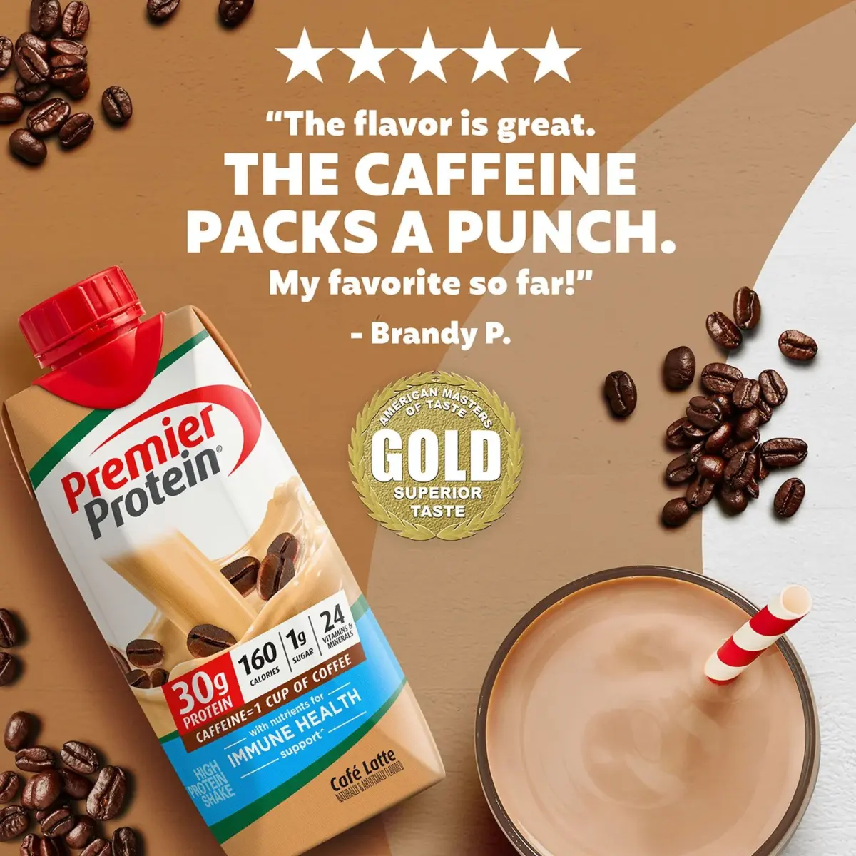 Premier Protein 30g High Protein Shake, Café Latte 11 fl. oz., 15 pk. - Image 5